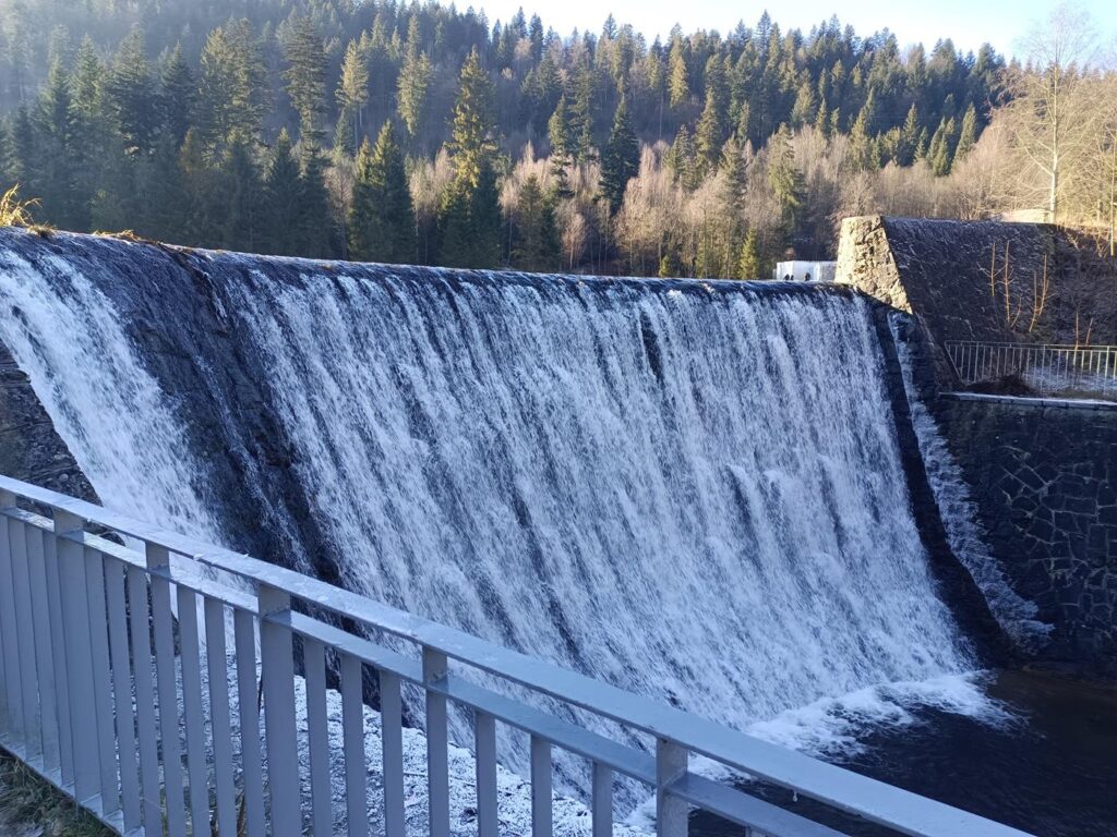 Wodospad mała Niagara w Wiśle