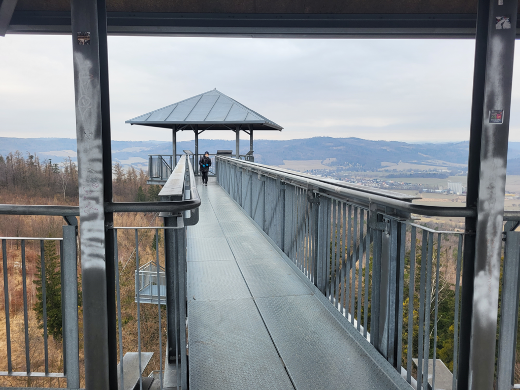 podwójna wieża widokowa na Granicznym Wierchu - czechy - vlog steina