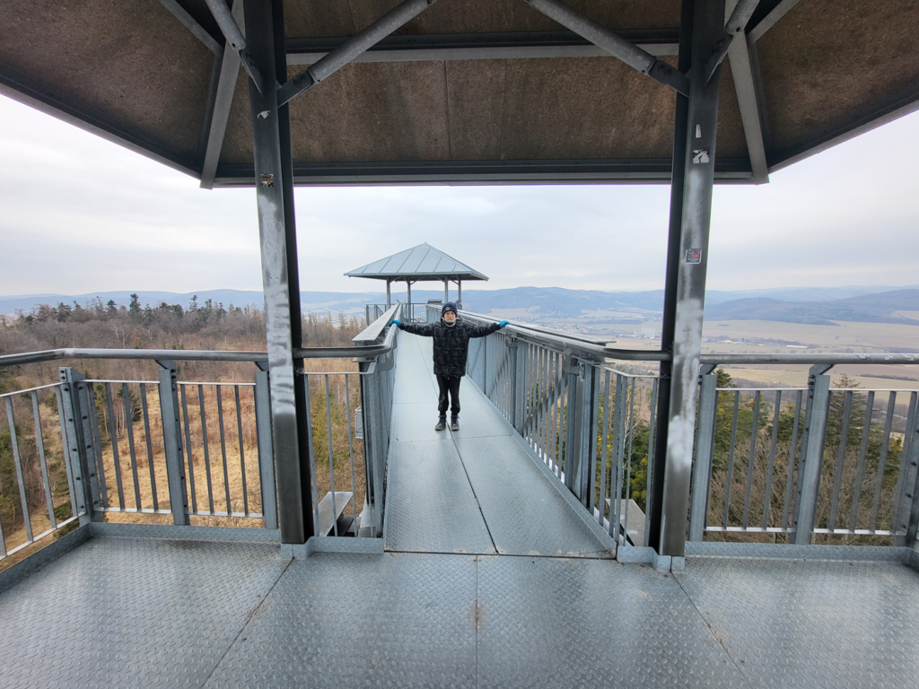 podwójna wieża widokowa na Granicznym Wierchu - czechy - vlog steina