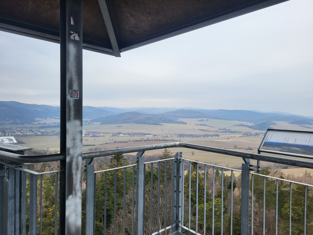 podwójna wieża widokowa na Granicznym Wierchu - czechy - vlog steina