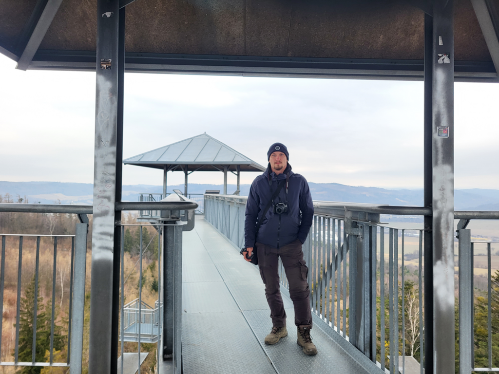 podwójna wieża widokowa na Granicznym Wierchu - czechy - vlog steina