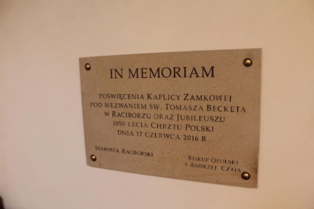 Kaplica zamkowa pw. św. Tomasza Kantuaryjskiego (inaczej Tomasza Becketa Racibórz / Vlog steina