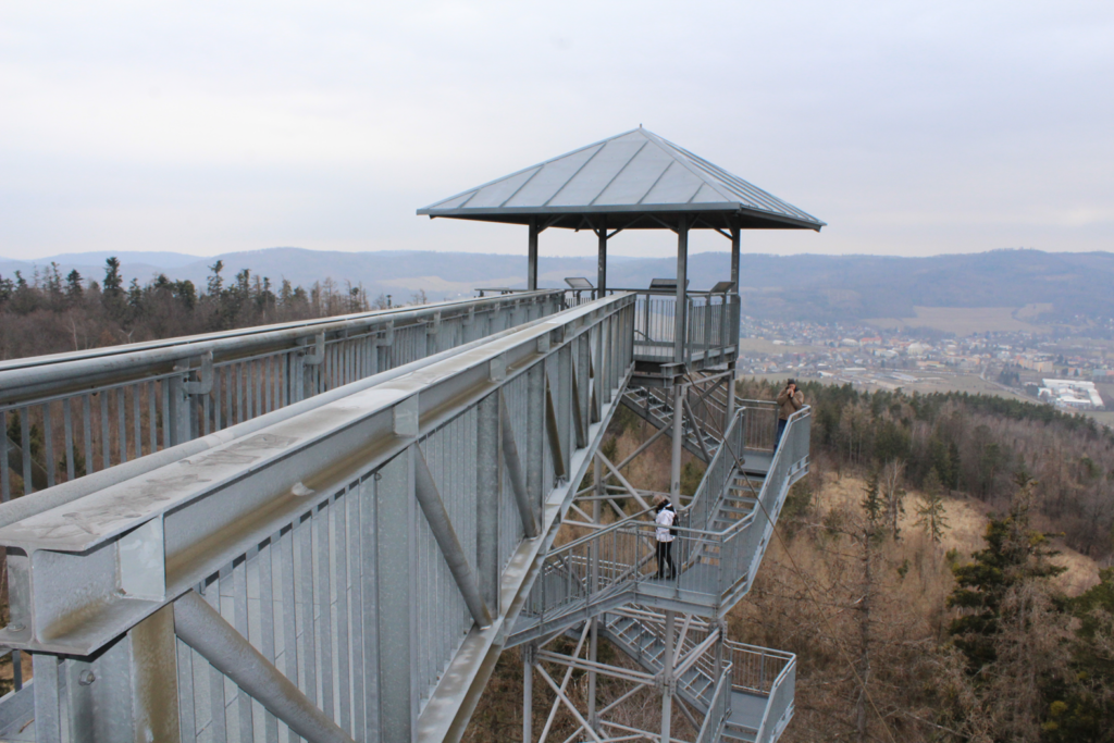podwójna wieża widokowa na Granicznym Wierchu - czechy - vlog steina