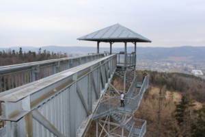 podwójna wieża widokowa na Granicznym Wierchu - czechy - vlog steina
