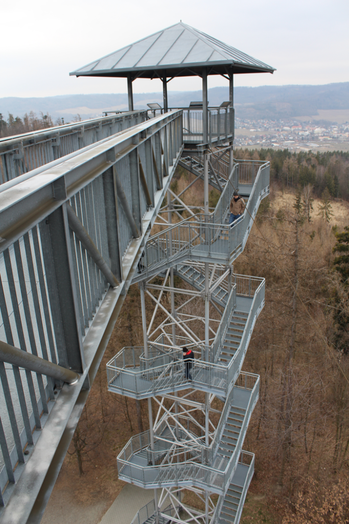 podwójna wieża widokowa na Granicznym Wierchu - czechy - vlog steina