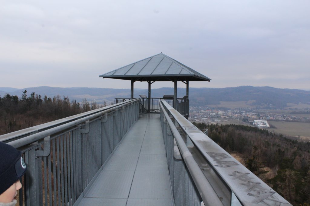 podwójna wieża widokowa na Granicznym Wierchu - czechy - vlog steina