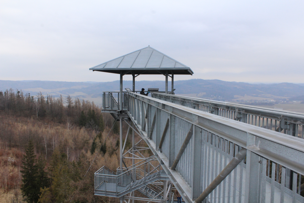 podwójna wieża widokowa na Granicznym Wierchu - czechy - vlog steina