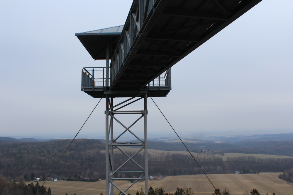 podwójna wieża widokowa na Granicznym Wierchu - czechy - vlog steina