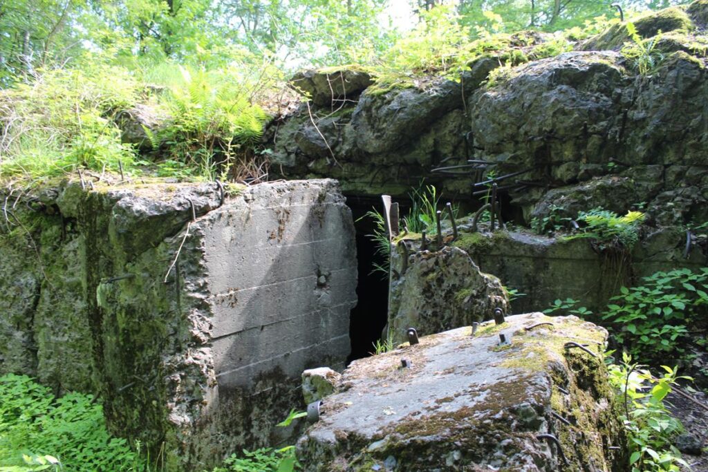 Schrony i bunkry w miejscowości Wymysłów