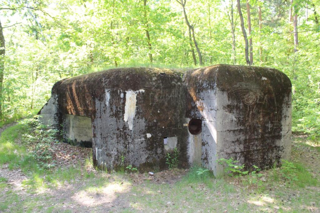 Schrony i bunkry w miejscowości Wymysłów