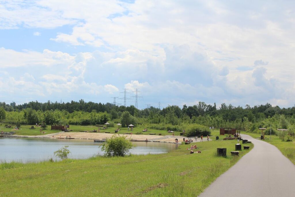 plaża w karwinie - nad Karwińskim morzem nazywanym czeskim morzem - vlog steina