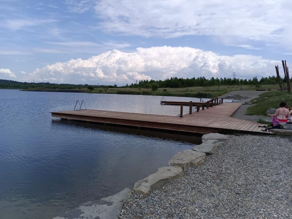 plaża w karwinie - nad Karwińskim morzem nazywanym czeskim morzem - vlog steina