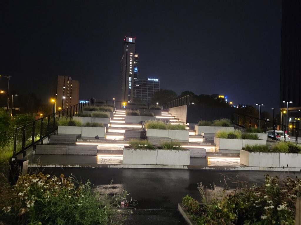 Katowice Nocą - pięknie oświetlone - Vlog podróżniczy Steina