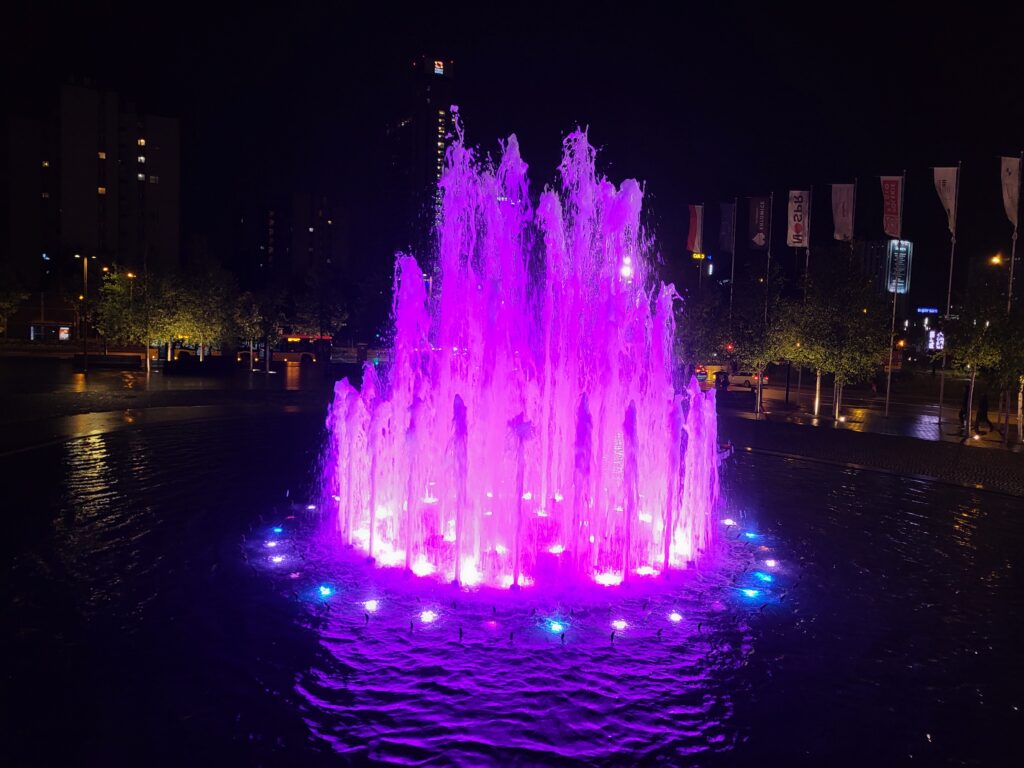 fontanna przy NOSPR - Plac Wojciecha Kilara - Katowice // Vlog Steina