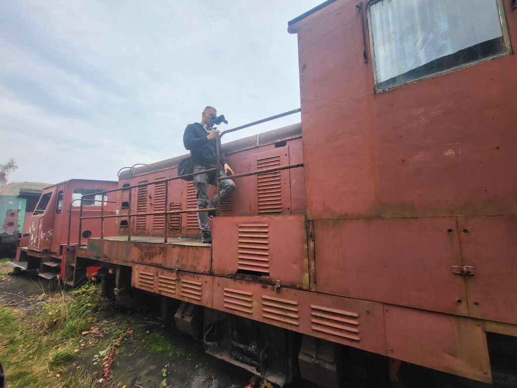 skansen taboru kolejowego w Pyskowicach - Cmentarzysko pociągów Pyskowice - Vlog steina
