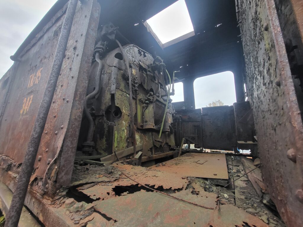 skansen taboru kolejowego w Pyskowicach - Cmentarzysko pociągów Pyskowice - Vlog steina