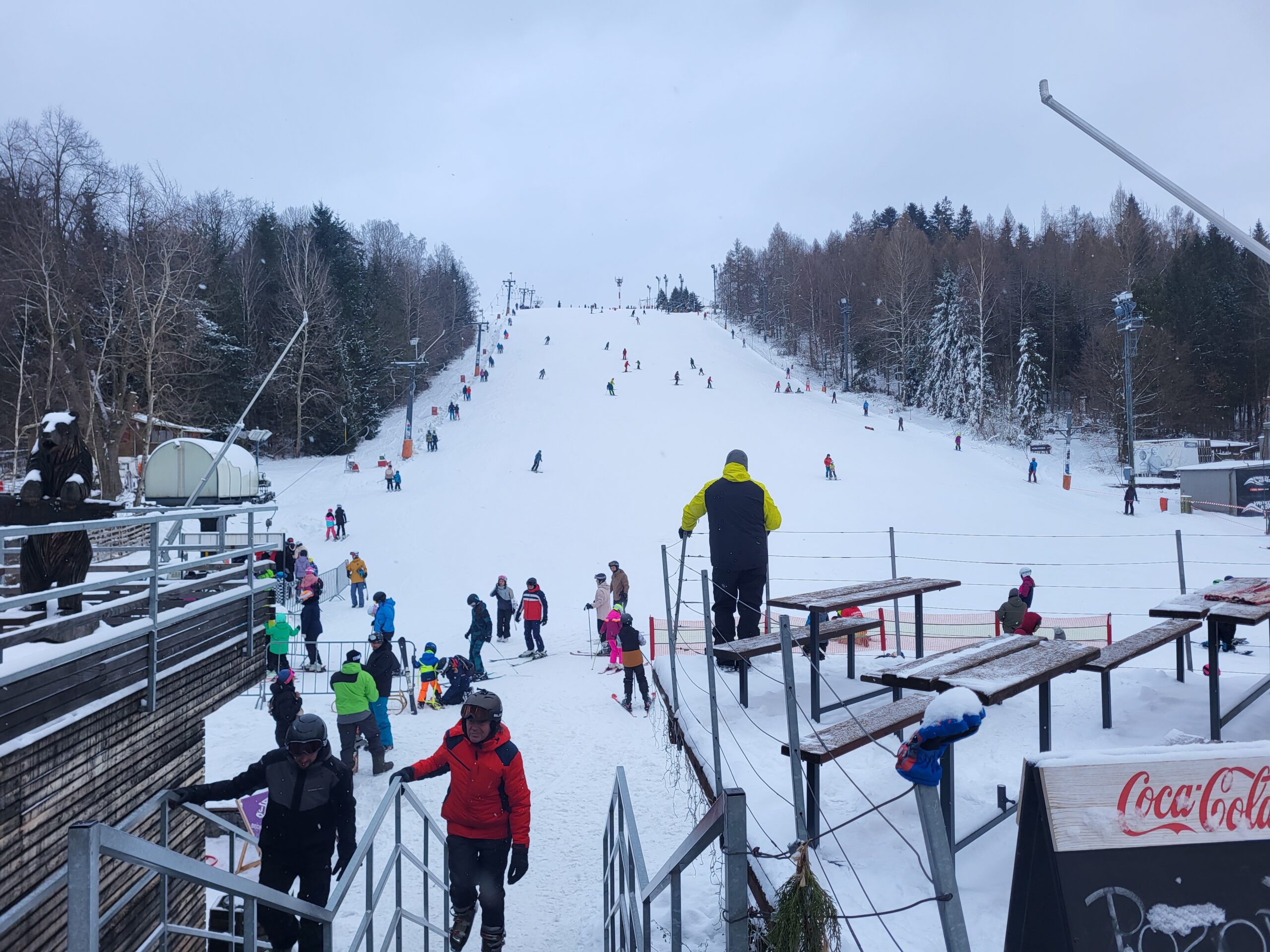 Stok narciarski ski areal Vankuv Kopec w Czechach - Vlog podrożniczy Steina