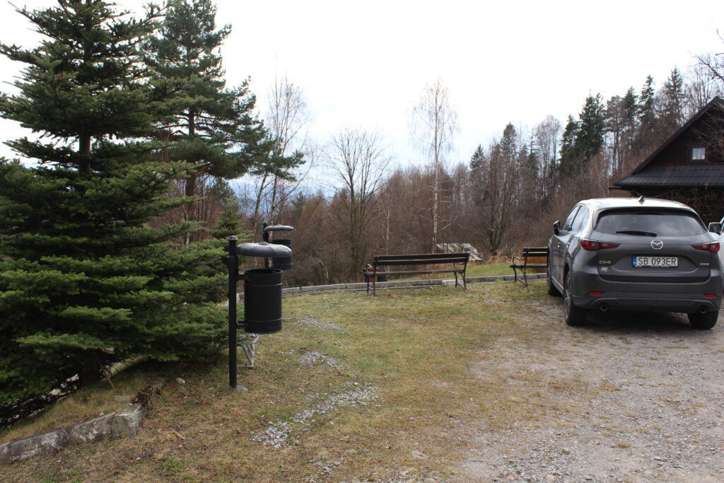 Parking pod OSP Łysina - Beskid mały Vlog podróżniczy Steina