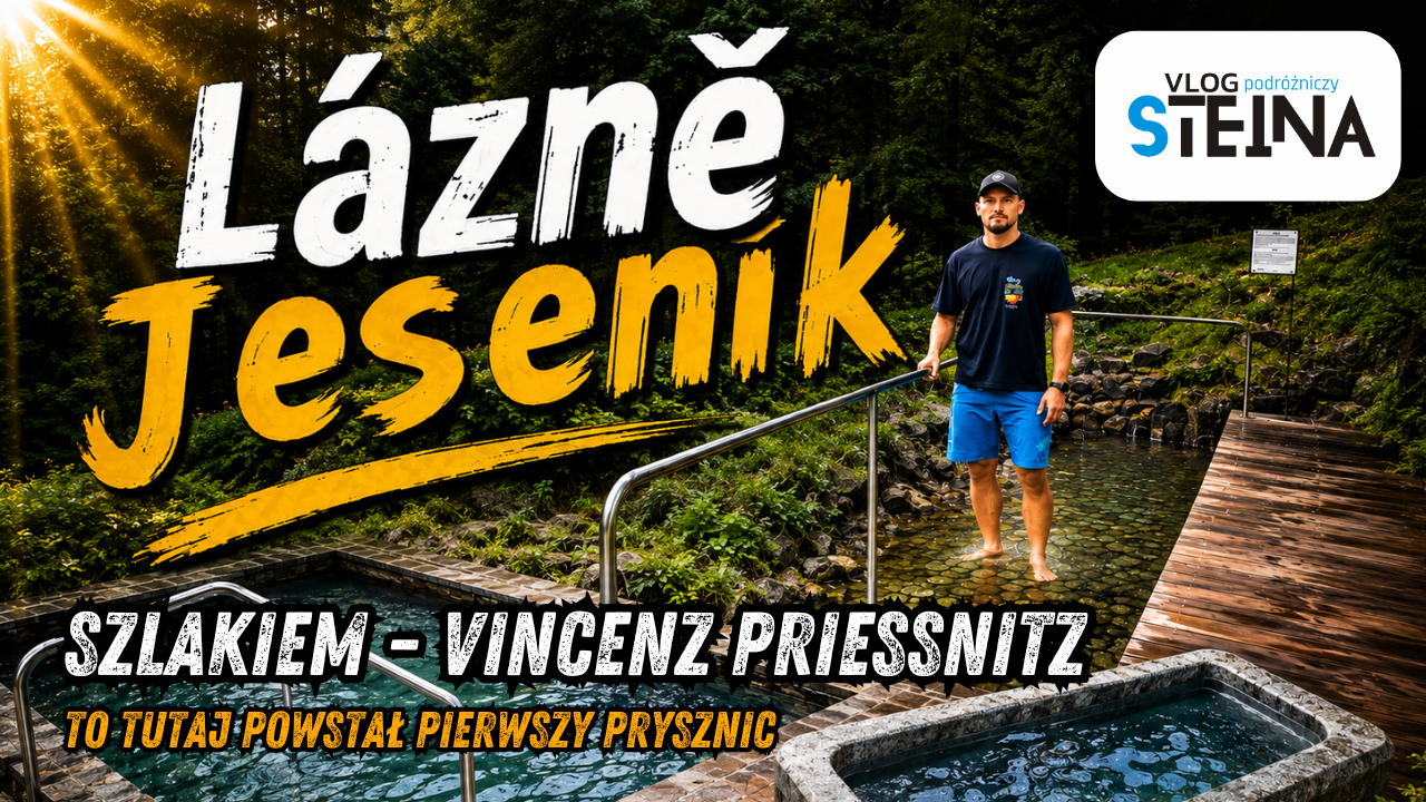 Lázně Jeseník - uzdrowiskowy czeski szlak Vincenz Priessnitza // vlog podróżniczy Steina